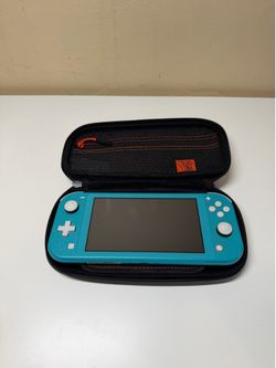 Nintendo Switch Lite Turquoise + Carrying Case – Excellent Condition