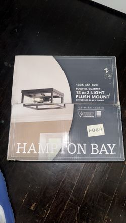 12 in 2 light flush mount