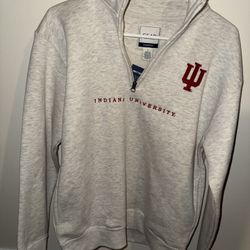 Indiana University Unisex Quarter zip Pullover 