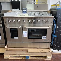 NXR 48 Inch. Professional Style DUAL FUEL Range with Heavy Duty Grates