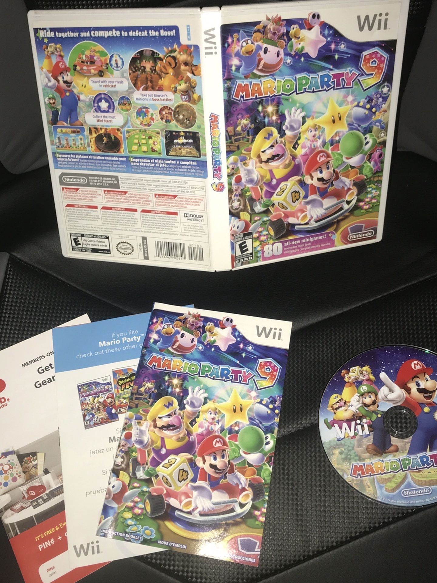 Mario Party 9 (Wii, 2012) CIB W/ Inserts
