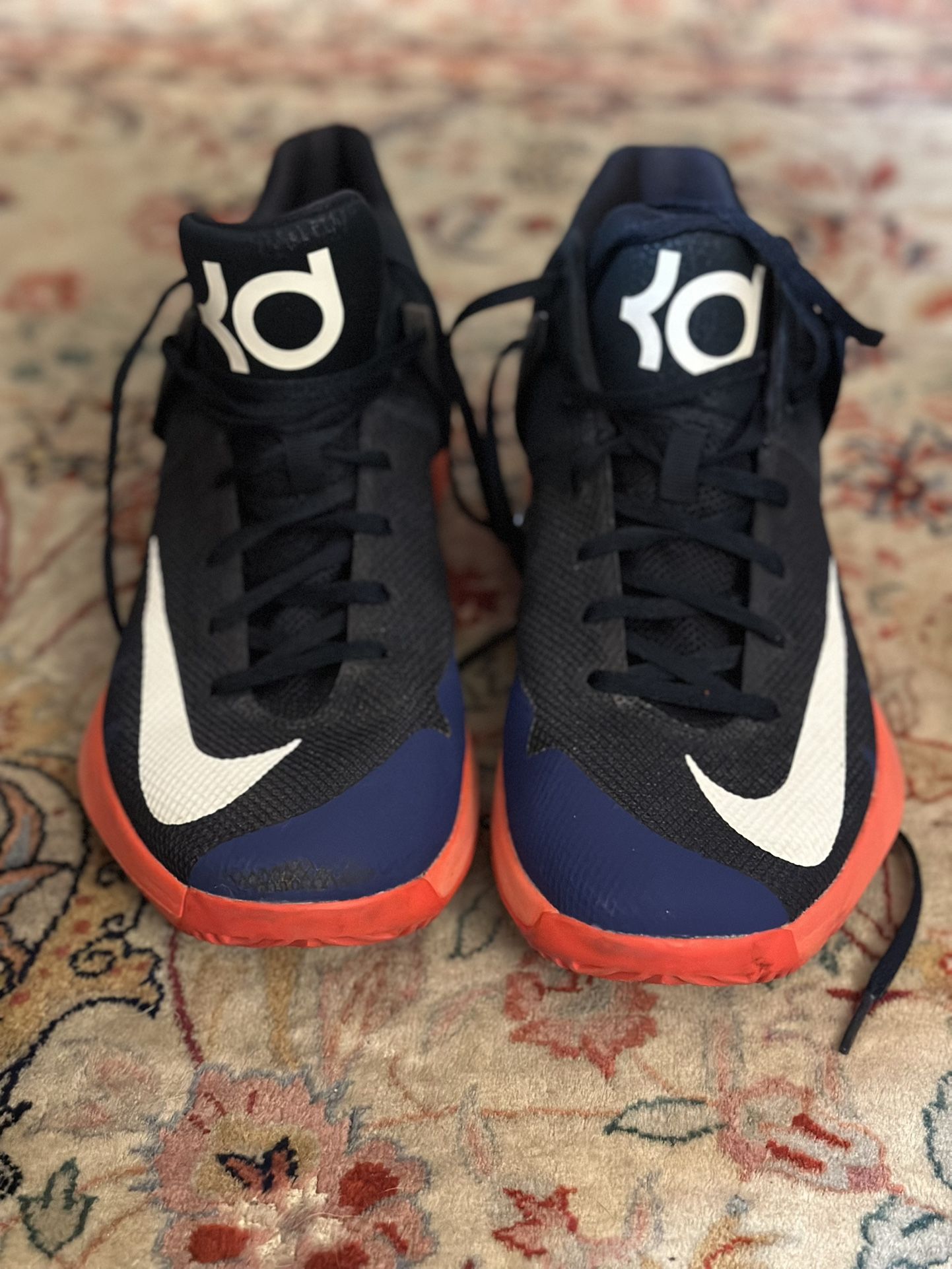 Nike 844571-416 KD Trey 5 IV 'Obsidian' Bright Crimson Men's Basketball Shoes Size 10.5 US