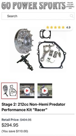 212cc predator stage 2 racer kit