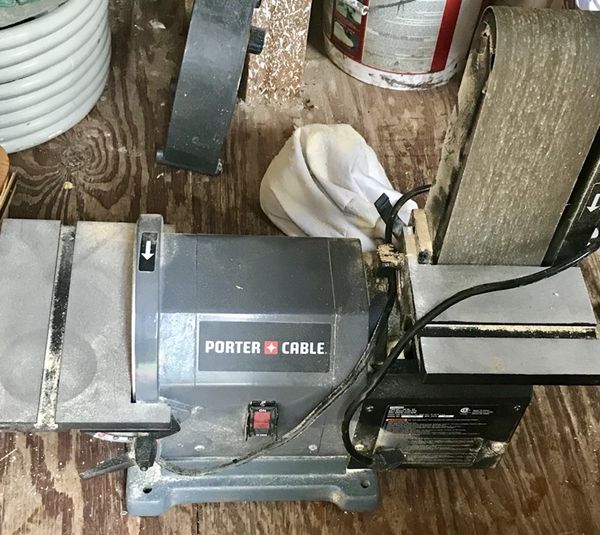 Porter Cable Pcb420sa Belt With 8 Disc Bench Sander 4 X 36 For