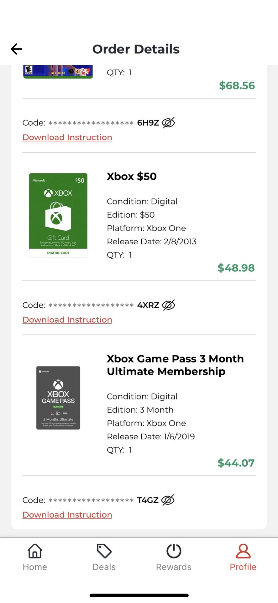 Xbox Gamepass 3 Month Membership