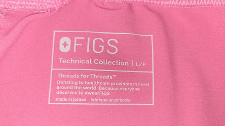 Figs Jogger Scrub pants Pink Size LP = Large Petite Cash Only