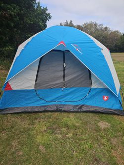 Coleman camp kitchen and tent