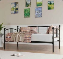 🔥🔥Twin Size Sturdy Metal Daybed Frame