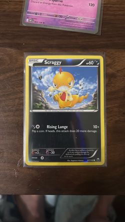 Scraggy Pokémon Card 67/108 Reverse Holo