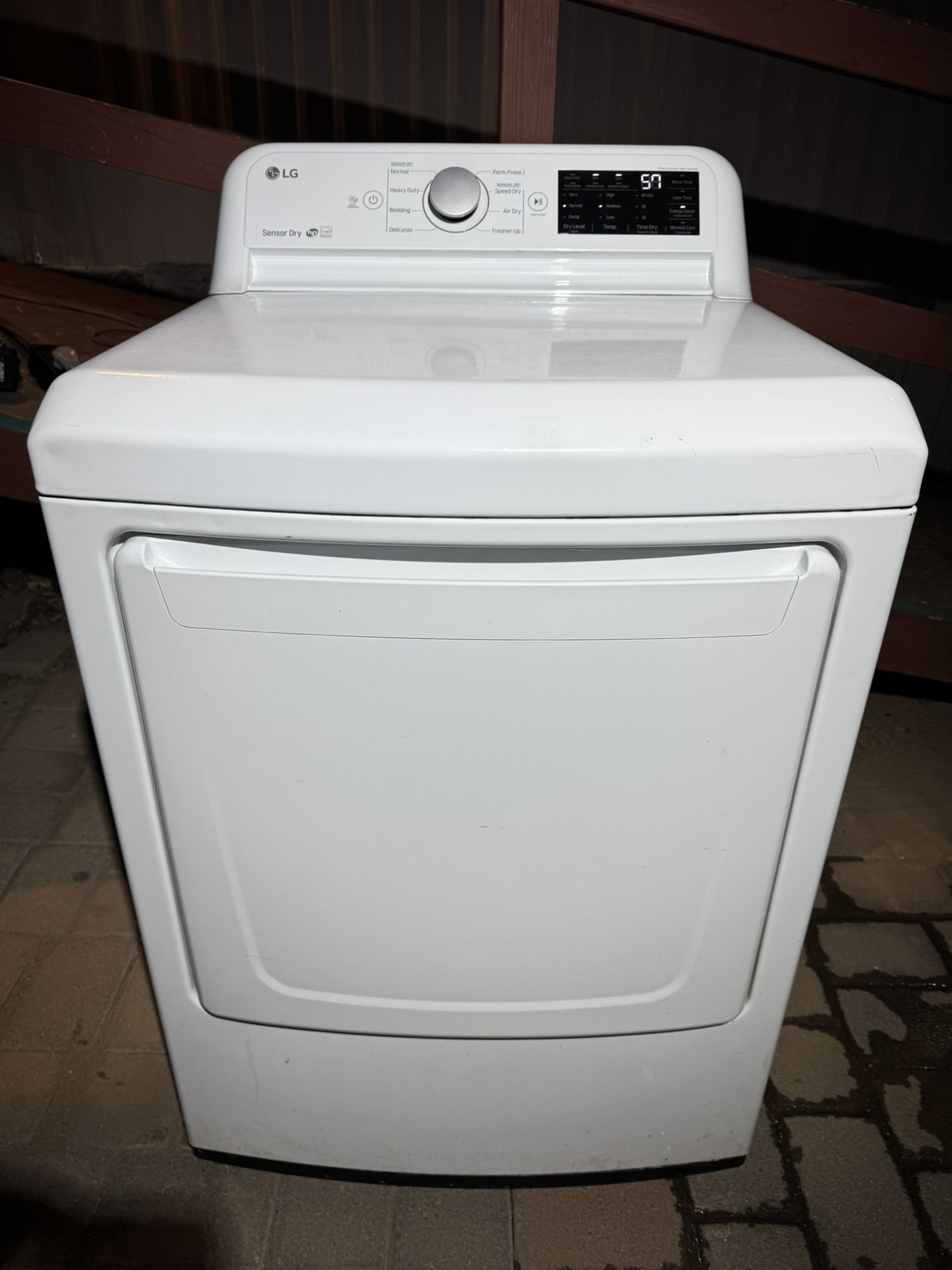Dryer LG White Electric 