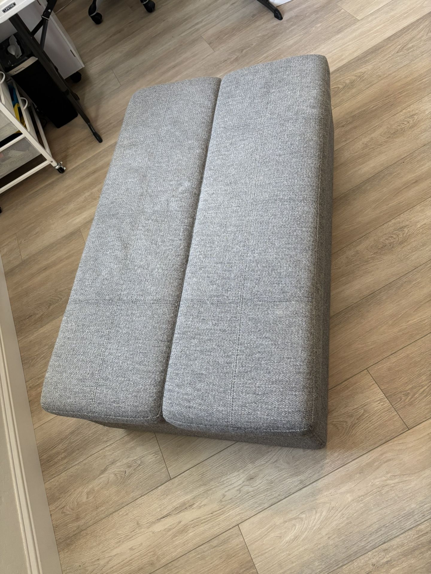 Gray Ottoman See Photo With Dimension  
