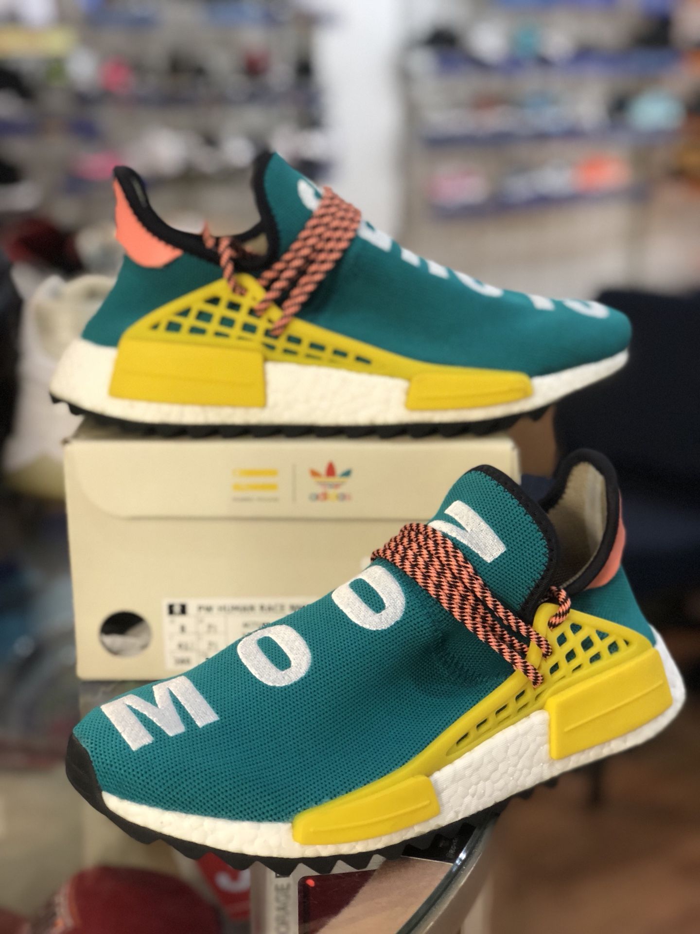 Pharrell Sun Glow Human Race Nmd size 8