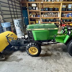 John Deer Tractor 855 With Model 246 Sweeper Attached 