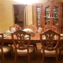 Dining Table and China Buffet