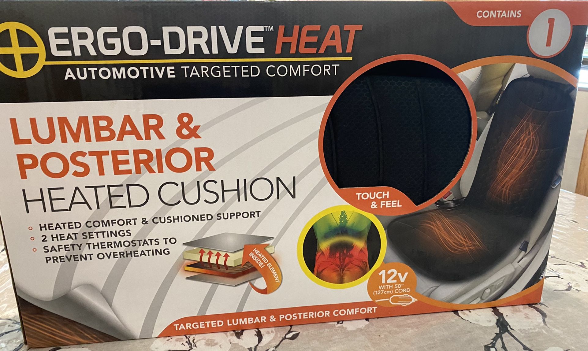Lumbar And Posterior Heated Cushion