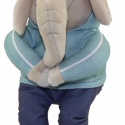 Retired-Ty-Beanie Babies-Sing-Meena-Elephant-Plush 8"