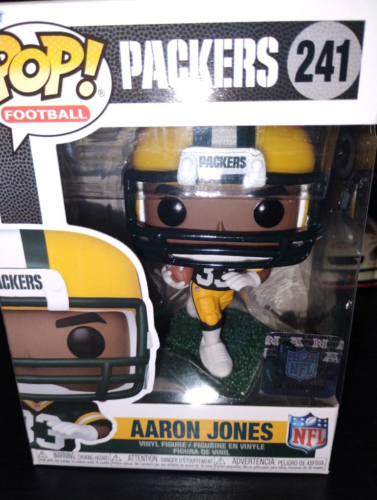 Brand New Green Bay Packers Aaron Jones Funko Pop#241