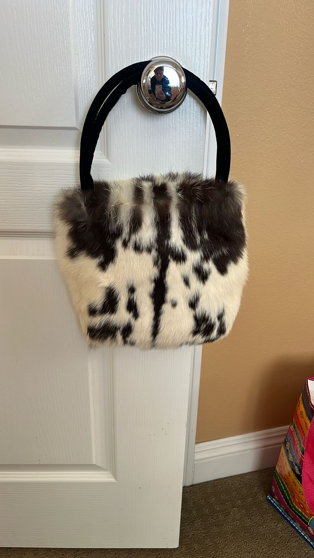 Real Rabbit Fur 100% Antique Rare Purse