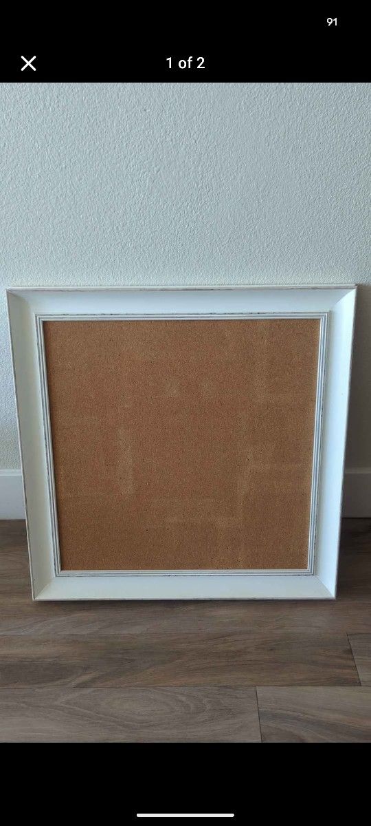 White Framed Corkboard
