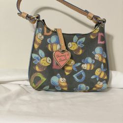 Dooney & Bourke Black Mini Bag with Bee Print