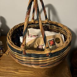 Wicker Sewing Basket - All Included