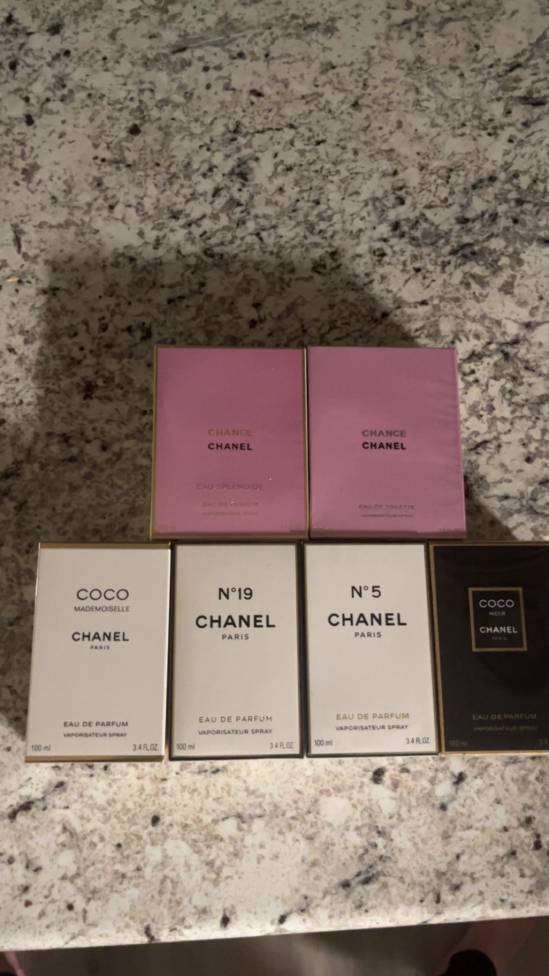 Luxury Chanel Women’s Perfume 100ml Lot of 6