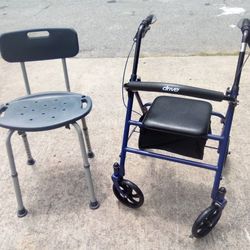 Sit Down Walker+Shower Chair