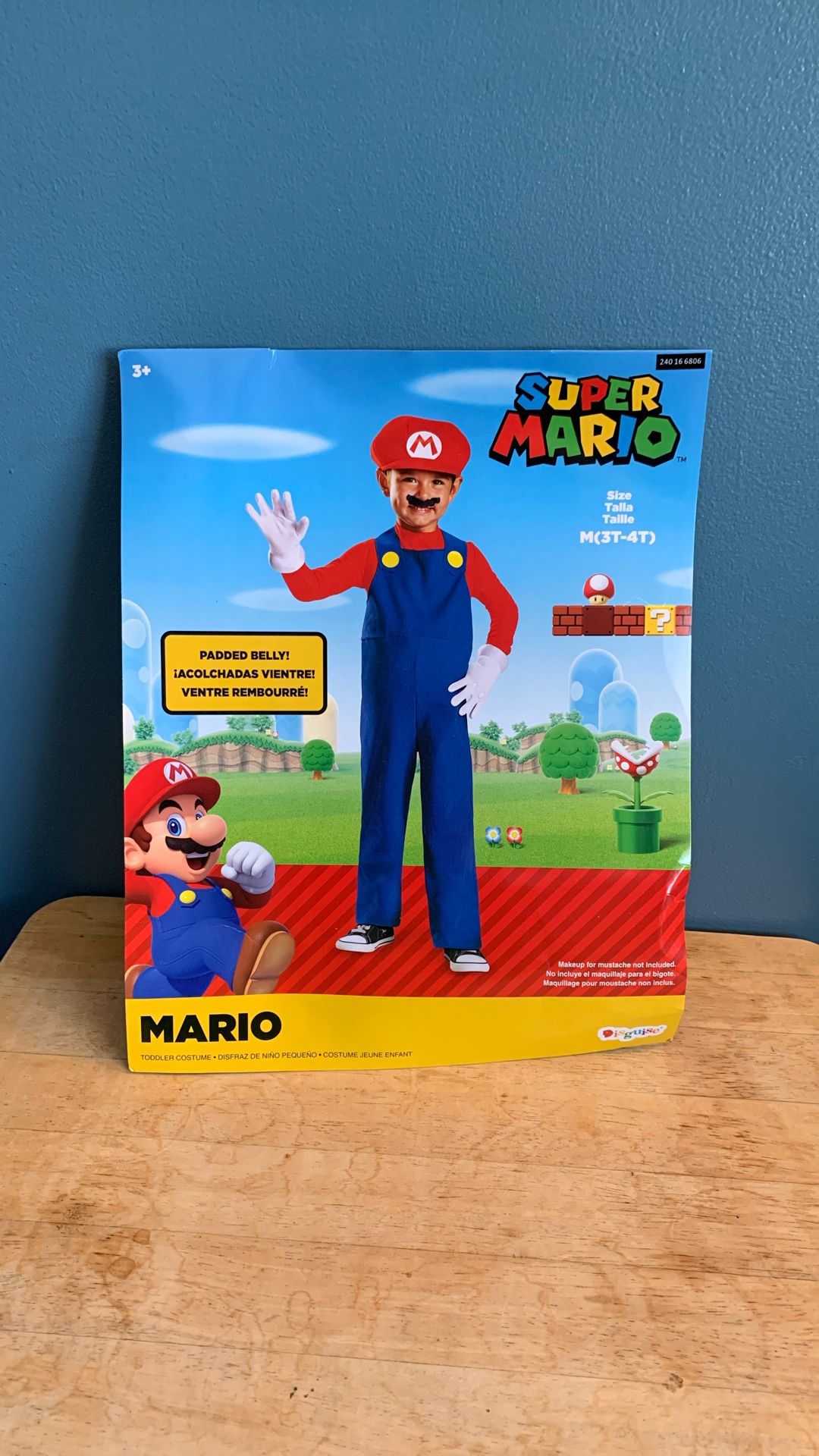 HALLOWEEN SUPER MARIO BROS TODDLER SIZE 3T-4T COSTUME