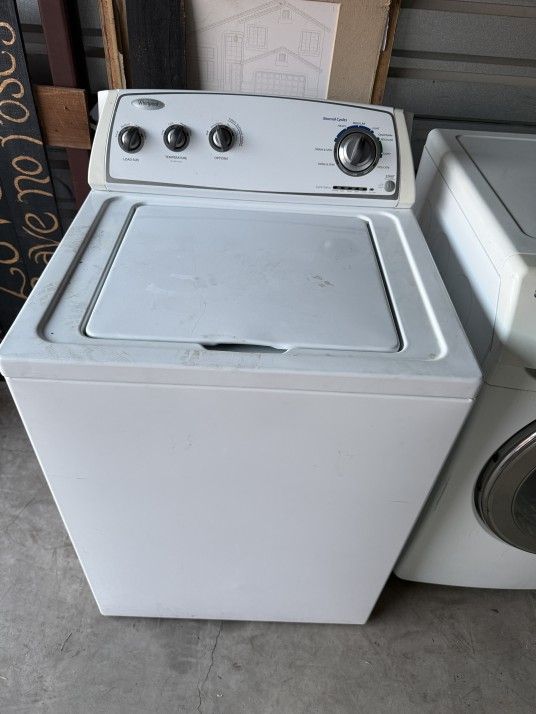 White Whirlpool Washer