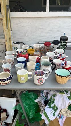Cups and mugs as is pick up