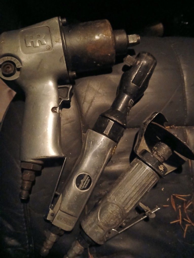 Ingersoll Rand Air Gun, Air Ratchet And Air Grinder