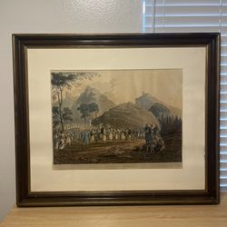 Antique British Aquatint Engraving Of India By James Fraser