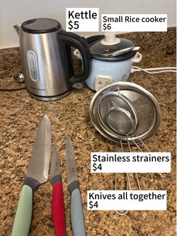 Kettle, rice cooker, kitchenwares
