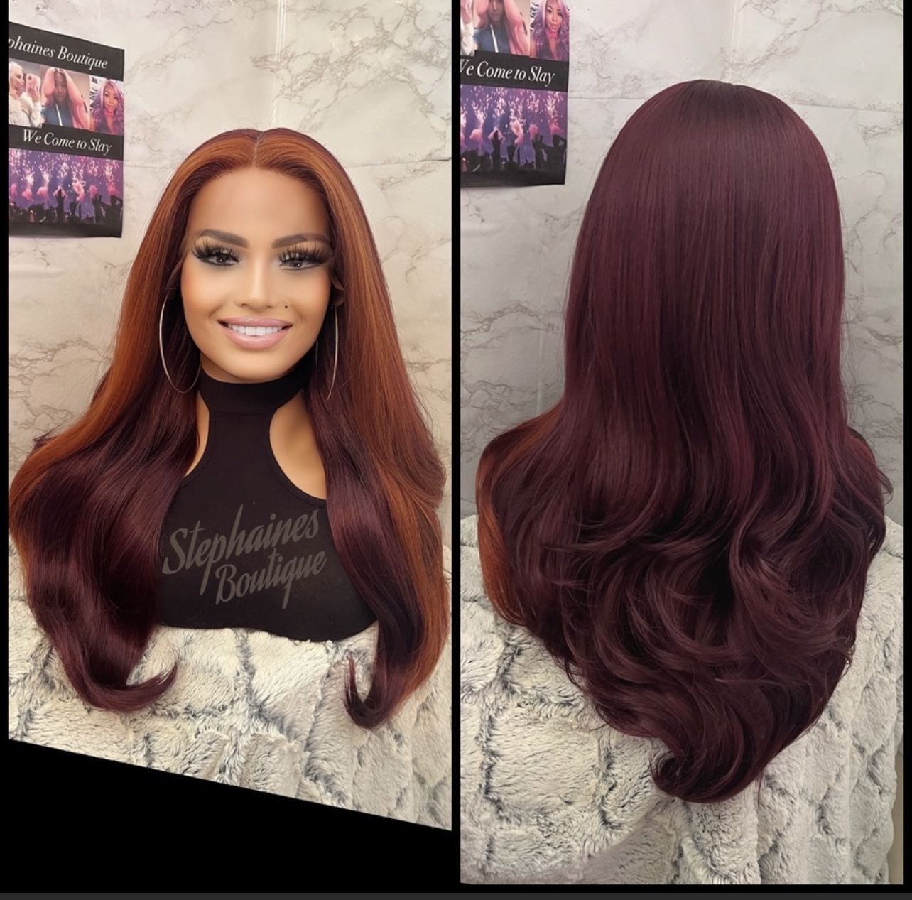 Human Hair Blended Lace Front Wig 