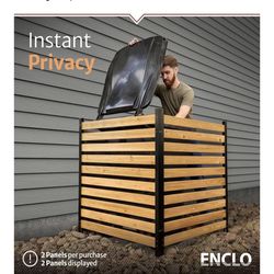 42in H x 38in W (2 Panels) No Dig Enclo Charleston Cedar Wood Privacy Screen, Ideal Outdoor Privacy Wall, Pool Equipment Enclosure, Trash Can Enclosur