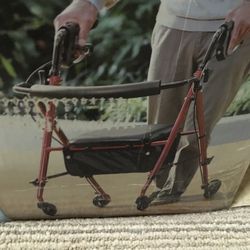 Foldable Walker With Seat For Senior