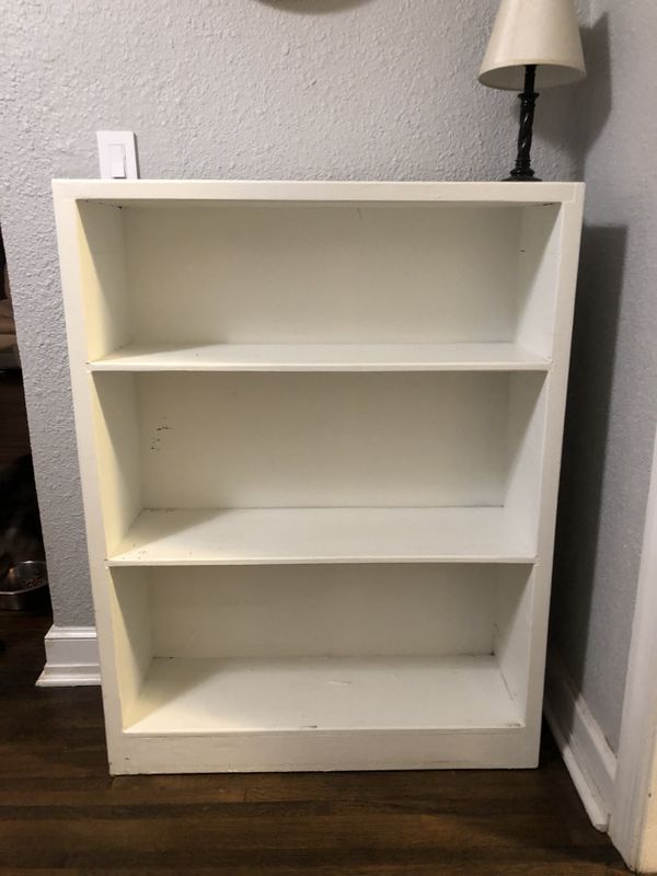 White Wood Bookcase 47x36 11 Depth Shelves For In Tulsa Ok White Wood Bookcase 47x36 11 Depth Shelves