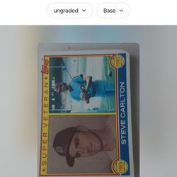 Steve Carlton Baseball Card 