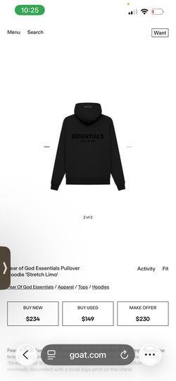 Essentials hoodie (have on me )