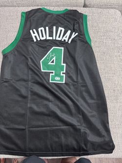 Jrue Holiday Signed Autograph Custom Jersey-Beckett Coa- Boston Celtics
