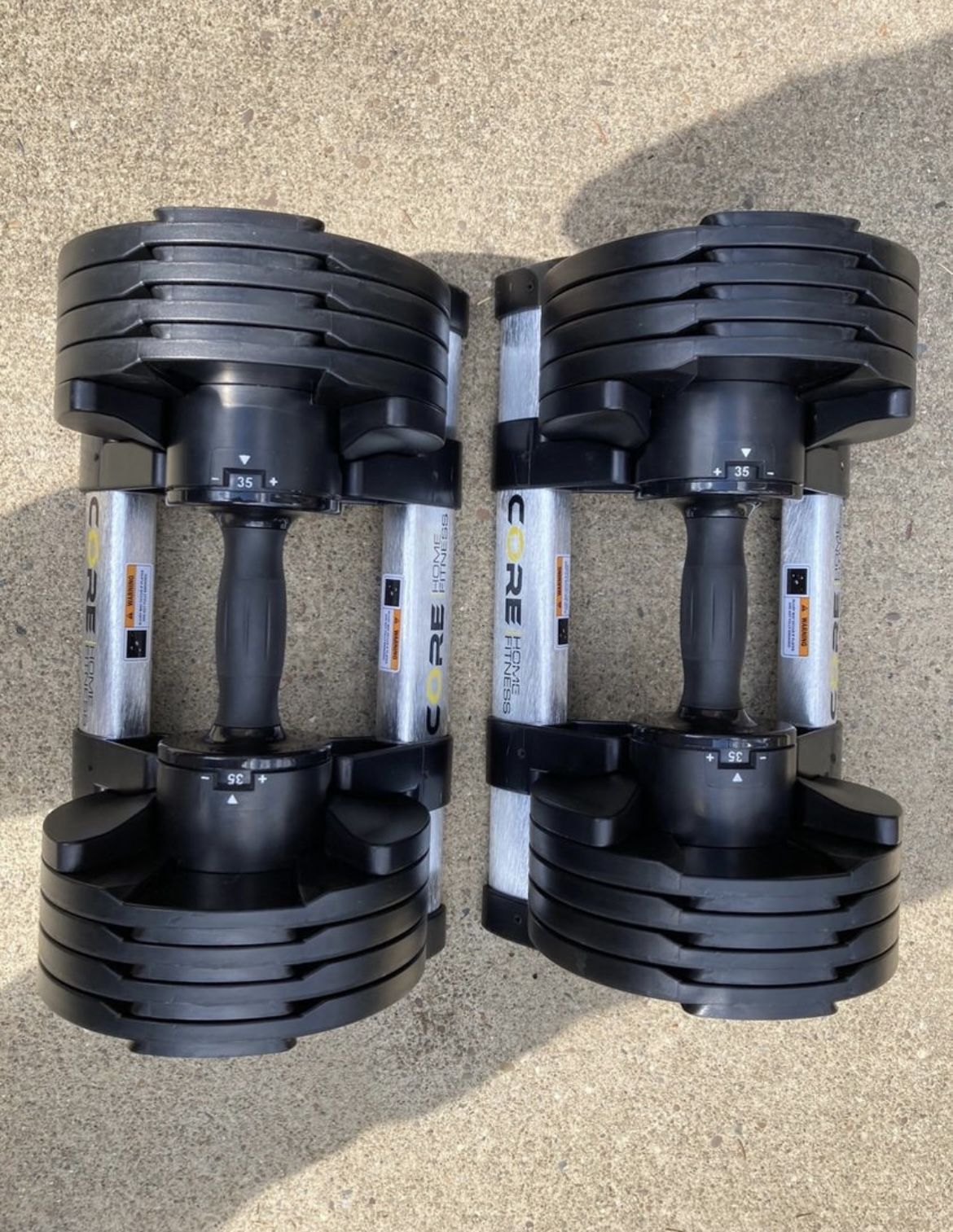 NEW 5 to 50 LB Adjustable Dumbbells (Core Home Fitness)
