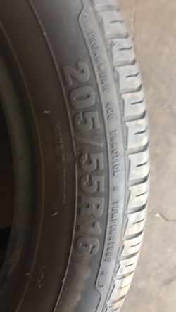 205/55/16 used tire for sale