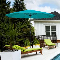 Outdoor 9ft Tilting Patio Umbrella