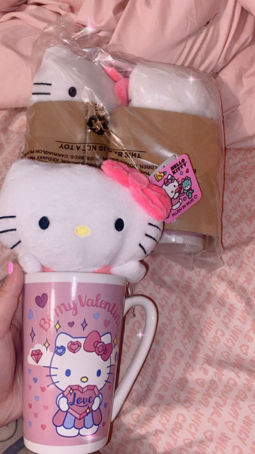 Hello Kitty Cups With Plushie 