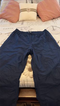Snow Navy Blue Drawstring  Pants for men