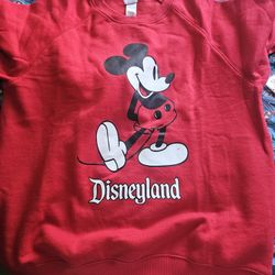 Disneyland Mickey Mouse Red Pullover Sweater