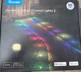 Govee Outdoor Ground Lights 2, featuring a 50-foot length
