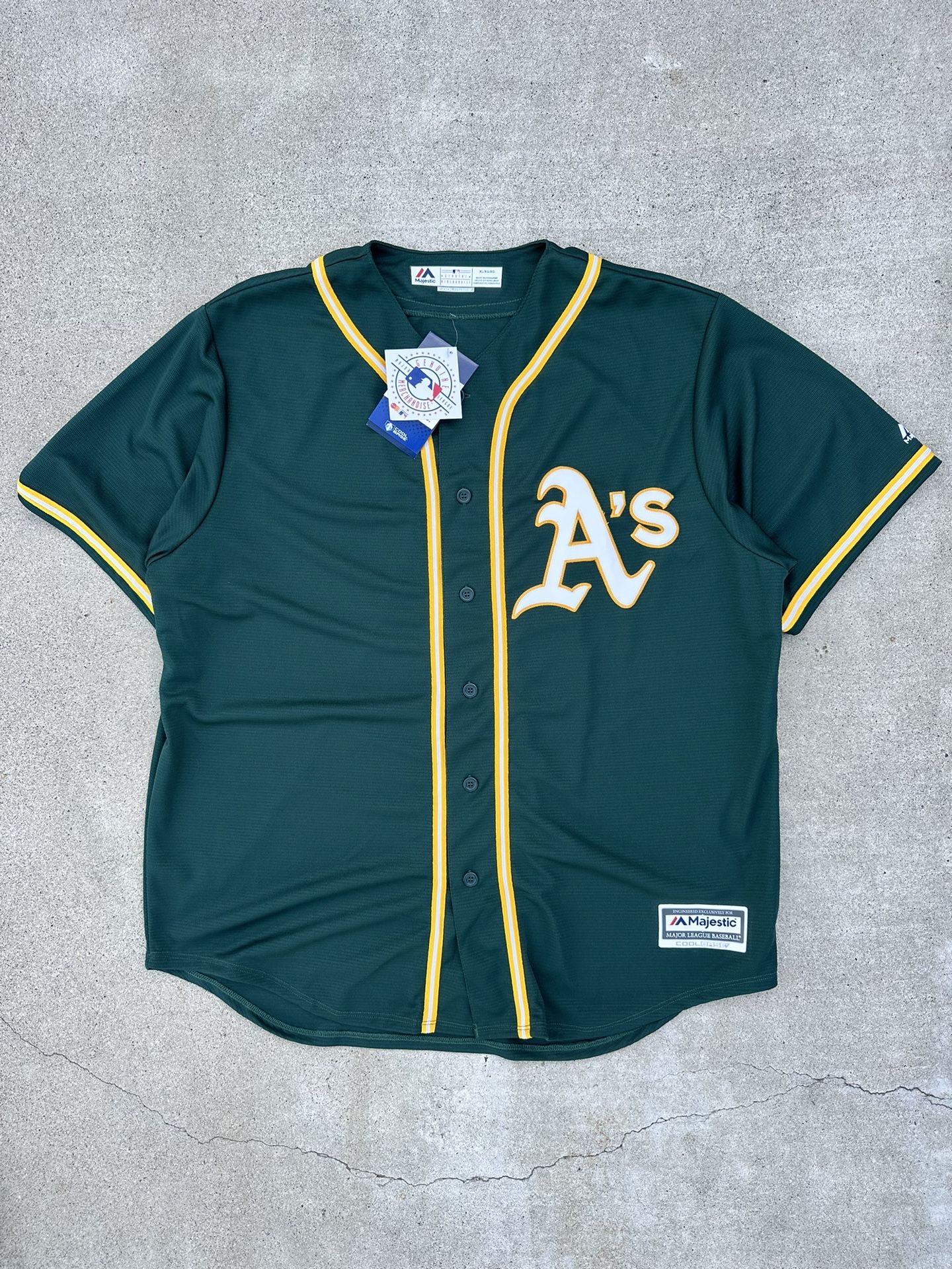 NWT Majestic MLB Oakland A’s Jersey XL