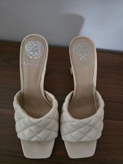 Vince Camuto Quilted Heeled Mules