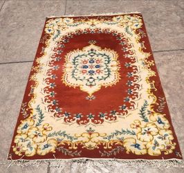Traditional Oriental Living Room  Area Rug Red